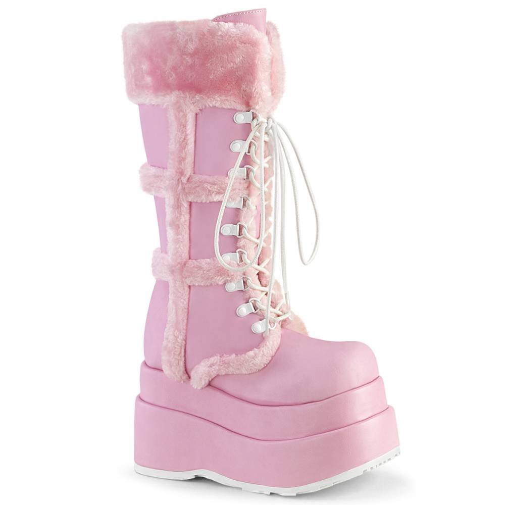 DemoniaCult DemoniaCult - BEAR202 Platform Boots - Pink | Attitude